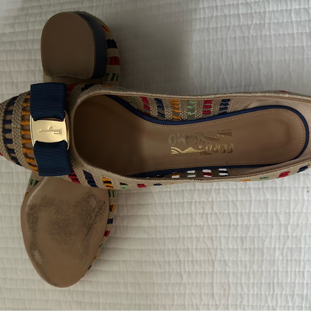 Colorful Striped Women's Flats
